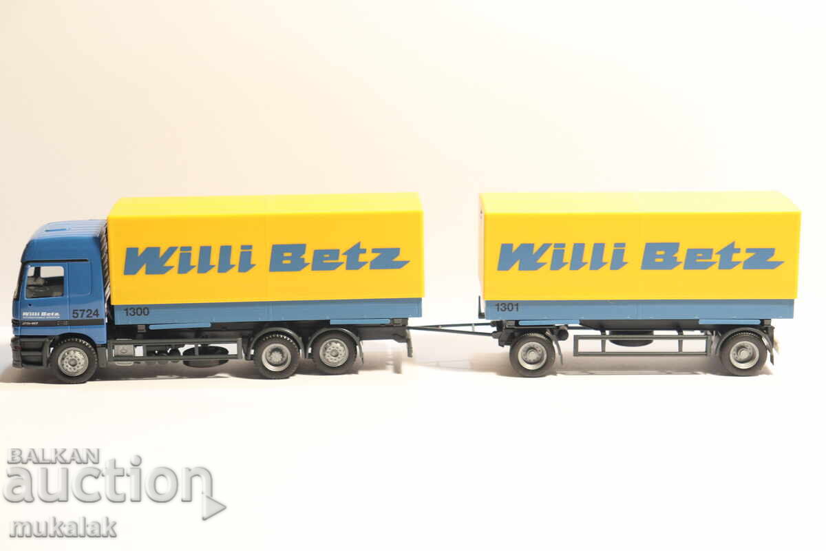 HERPA H0 1/87 MERCEDES ACTROS WILLI BETZ КАМИОН МОДЕЛ HERPA H0 1/87 MERCEDES ACTROS WILLI BETZ КАМИОН МОДЕЛ