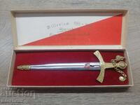 Vechi Cuțit Poștal Polonez Placat cu Aur, Replică a Sabiei Szczerbiec