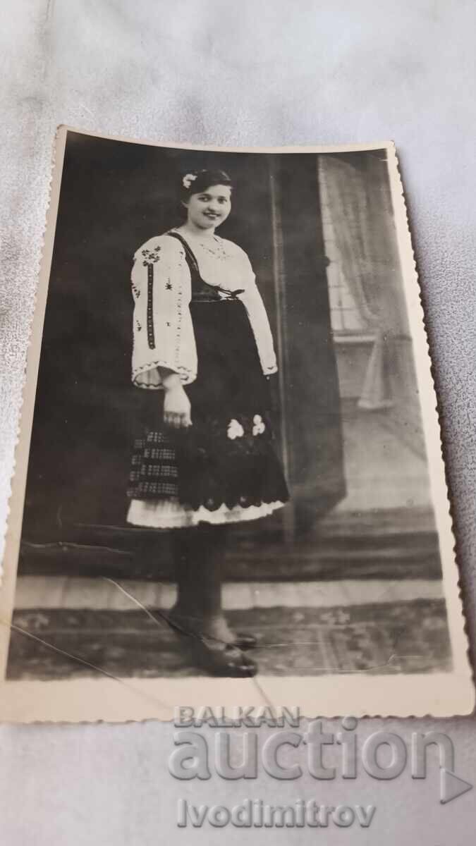 Photograph Vidin Young girl in traditional clothing Photograph Vidin Young girl in traditional clothing