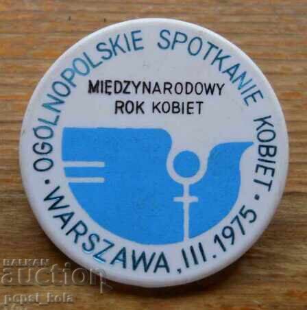 Badge "International Rock Festival - Warsaw 1975"