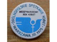 Badge "International Rock Festival - Warsaw 1975"