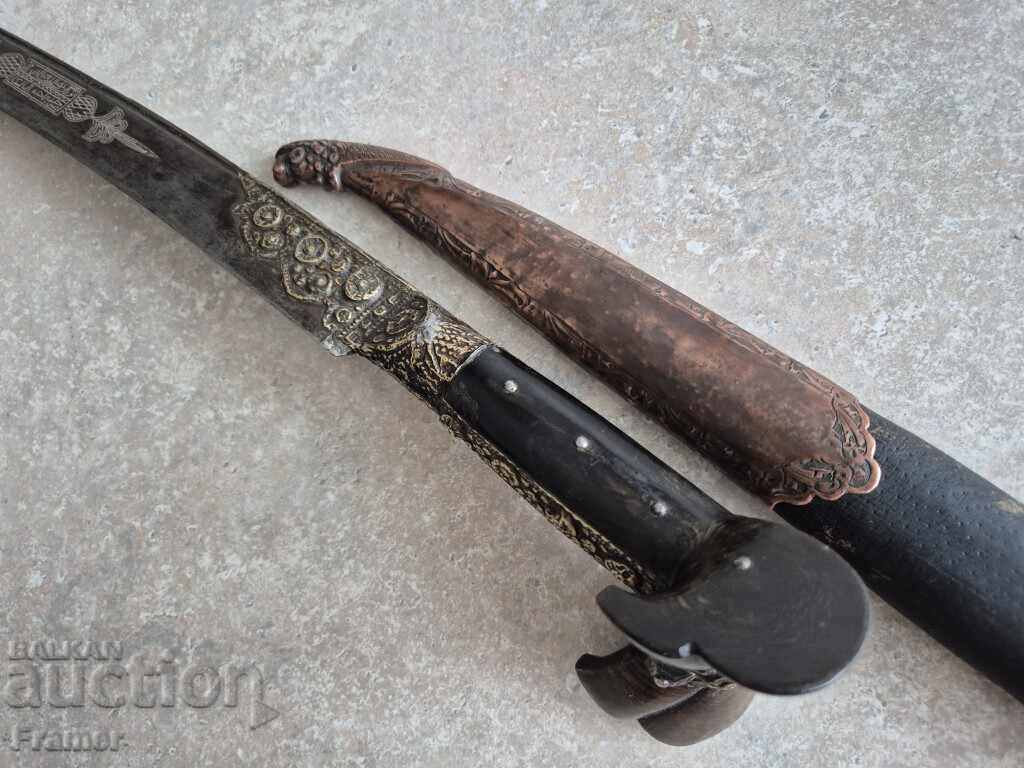 Ятаган 1862 с кания каракулак нож кама кинжал сабя кама - 5