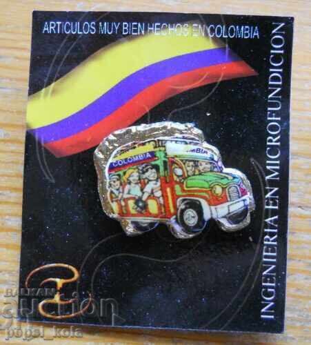 Значка "Колумбия" на пин Значка "Колумбия" на пин