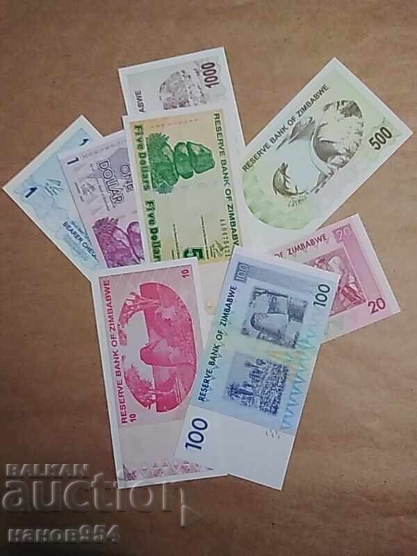 Λοτ τραπεζογραμματίων Ζιμπάμπουε 15 τεμαχίων - 7
