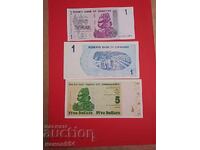 Λοτ τραπεζογραμματίων Ζιμπάμπουε 15 τεμαχίων