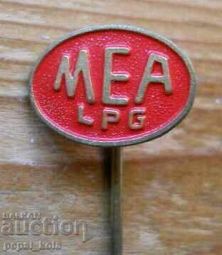 "MEA LPG" Badge - Liquefied Gas Company - Netherlands