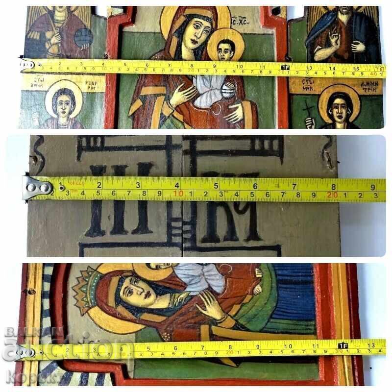 Livrarea Icoană ortodoxă pictată - triptic 3