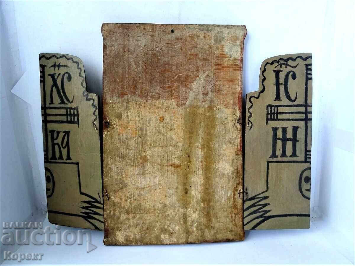 Православна рисувана икона - триптих 3 - 5 Православна рисувана икона - триптих 3 - 5