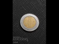 Мексико 1 песо 2022 г.