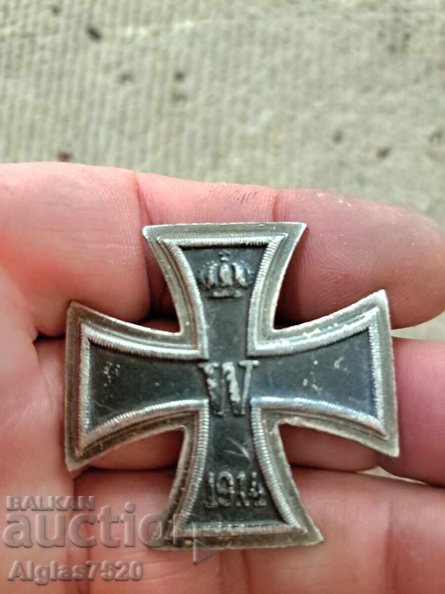 Semn/cruce pectorală, Germania 1914/ din Primul Război Mondial cu preț 58.00 BGN | € 29.65