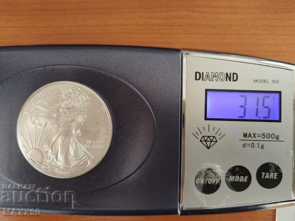 Αμερικανικός Αετός 2009, 1 oz ασήμι. Εξαιρετική επένδυση - 5 Αμερικανικός Αετός 2009, 1 oz ασήμι. Εξαιρετική επένδυση - 5