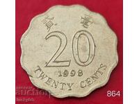 20 cenți 1998 - Hong Kong