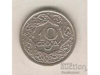 +Полша  10  гроша  1923 г.