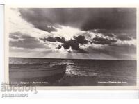 СТАРА ок1955 КАРТИЧКА ВАРНА ЛУННА НОЩ