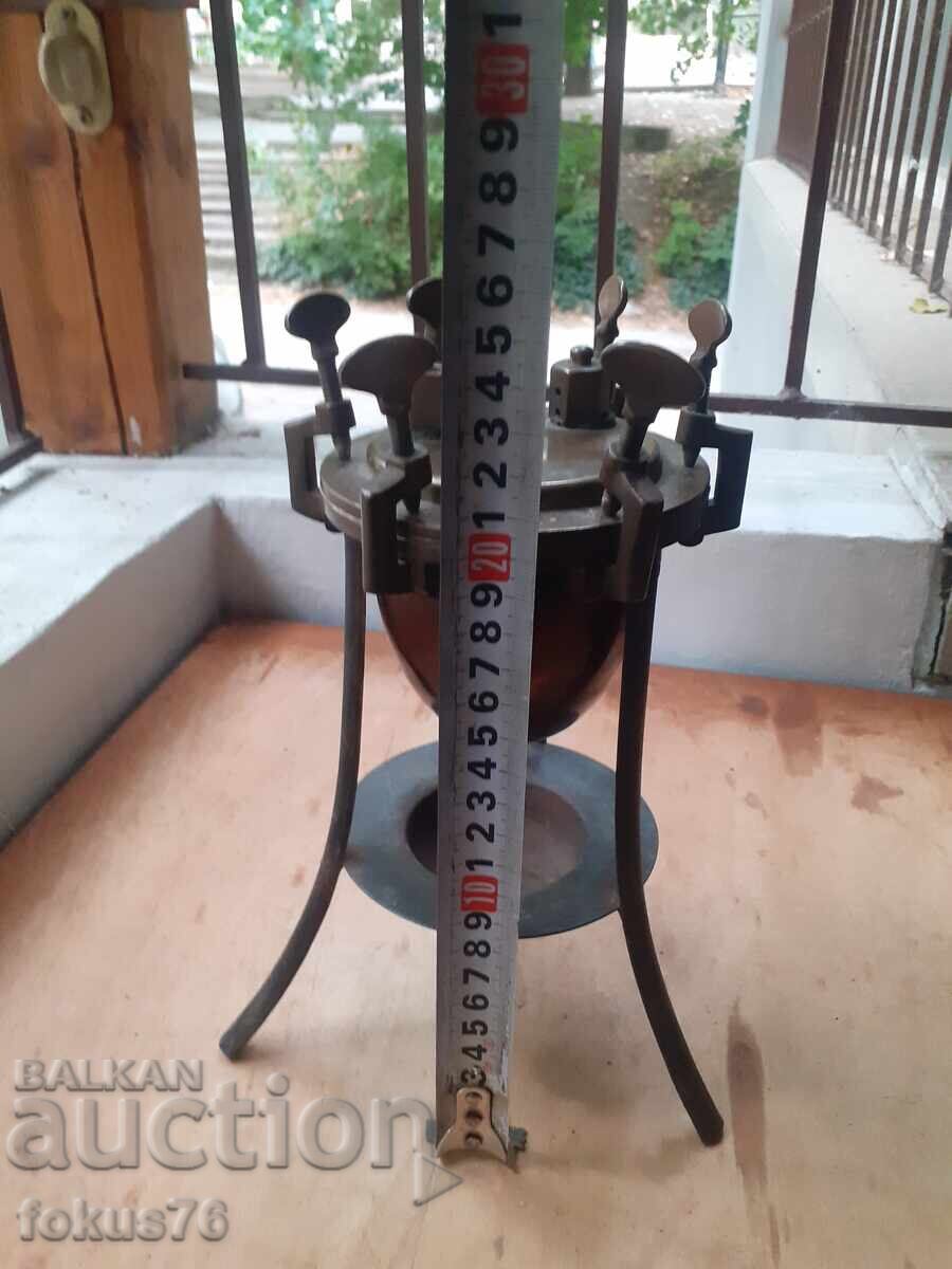 Παλιό, αντίκα αντικείμενο, μπρούτζος, χαλκός, μεταλλική βάση, ποιότητα - 7