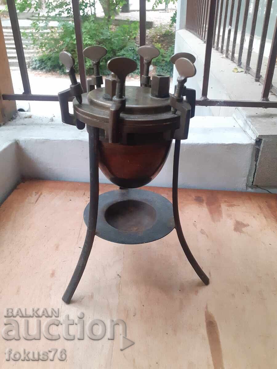 Παλιό, αντίκα αντικείμενο, μπρούτζος, χαλκός, μεταλλική βάση, ποιότητα