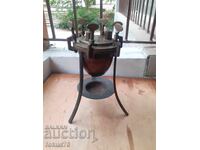 Παλιό, αντίκα αντικείμενο, μπρούτζος, χαλκός, μεταλλική βάση, ποιότητα