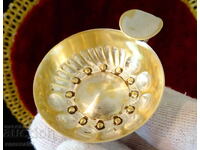 Pahar somelier argintat