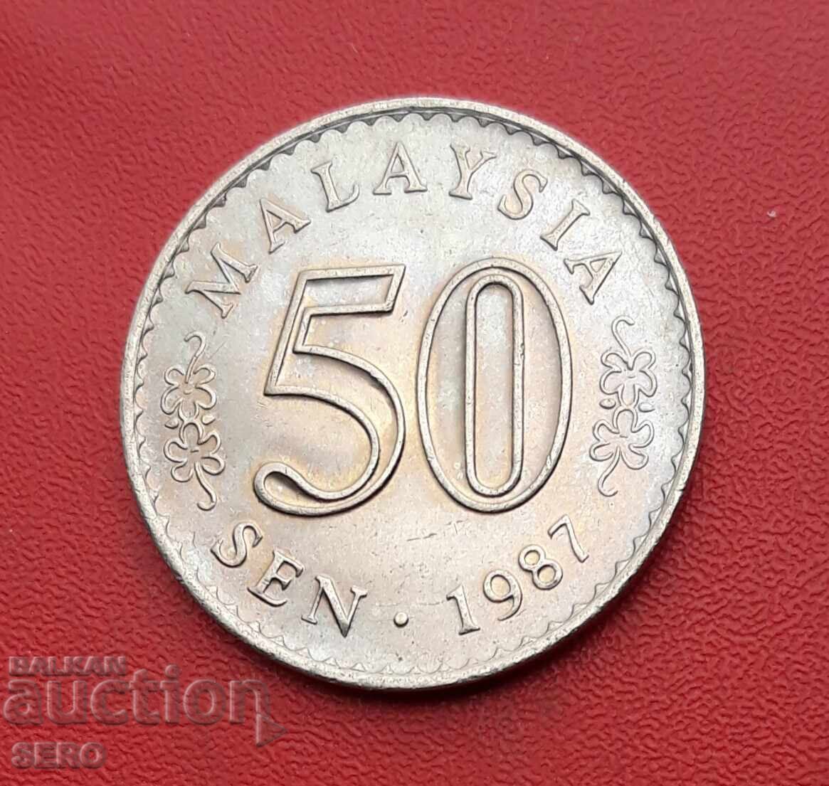 Малайзия-50 цента 1987