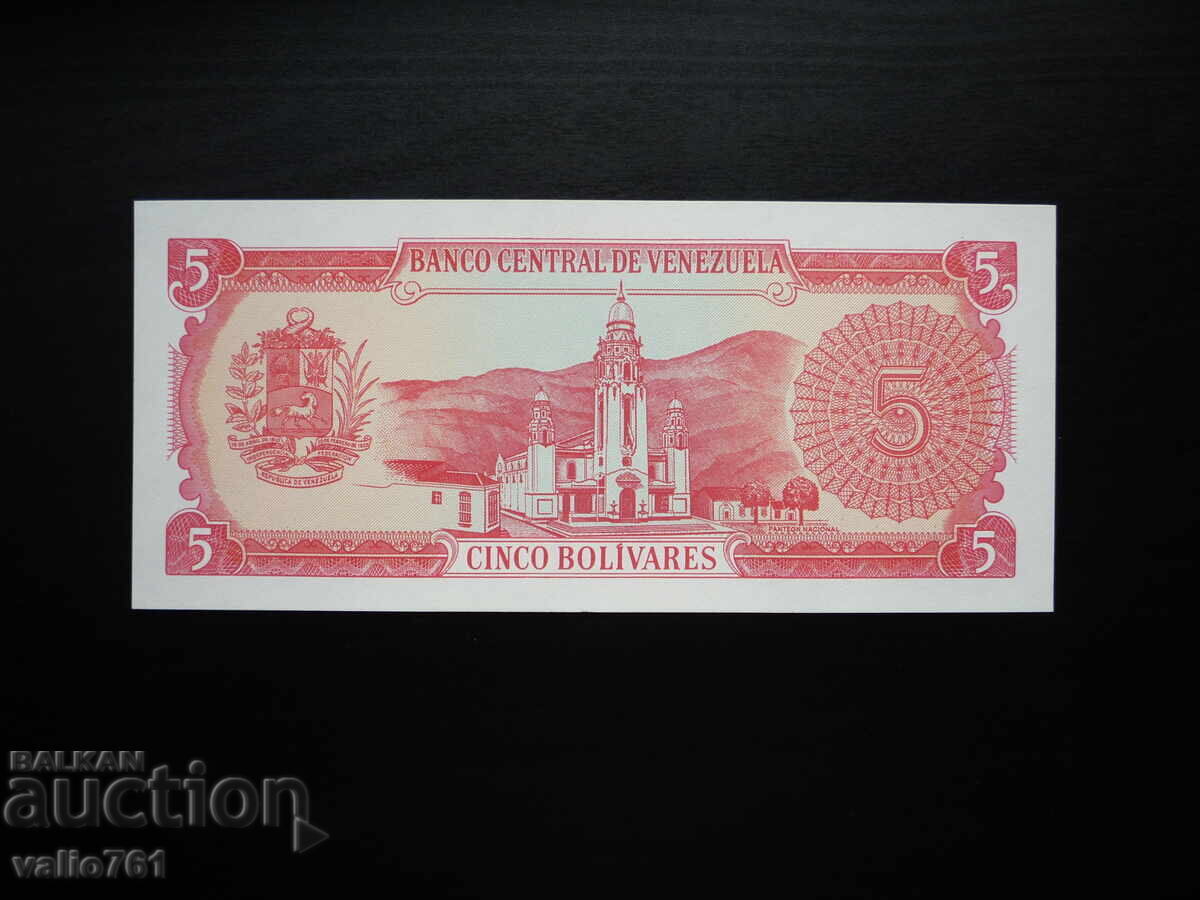VENEZUELA 5 BOLIVARI 1989 NOUĂ UNC cu preț € 1.50 | 2.93 BGN