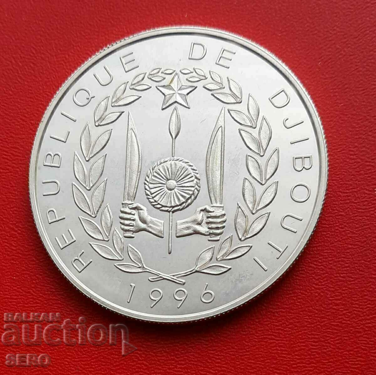 Djibouti-100 francs 1996-silver-very rare-circulation-15000 pcs. Djibouti-100 francs 1996-silver-very rare-circulation-15000 pcs.