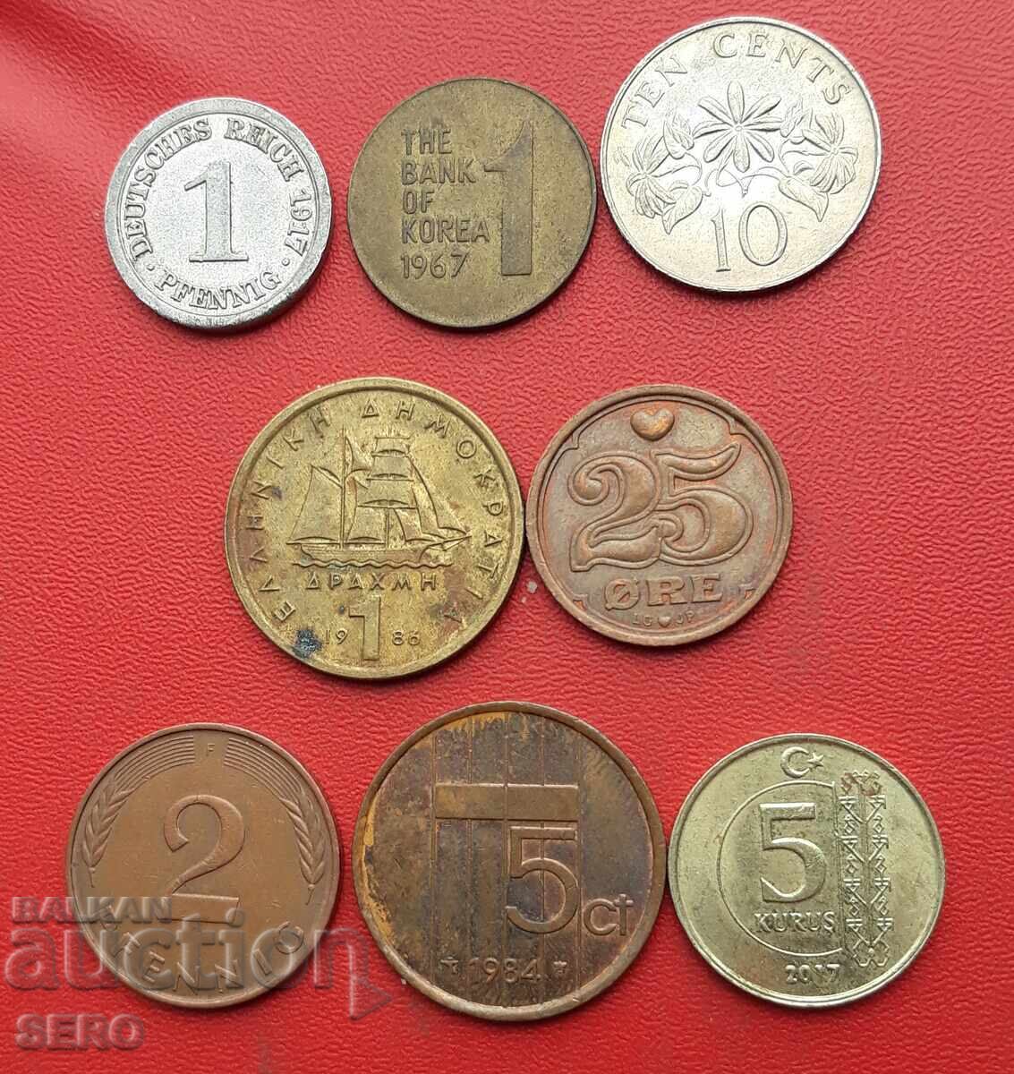 Mixed lot of 8 coins Mixed lot of 8 coins