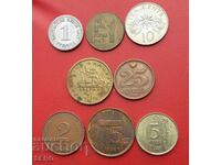 Mixed lot of 8 coins