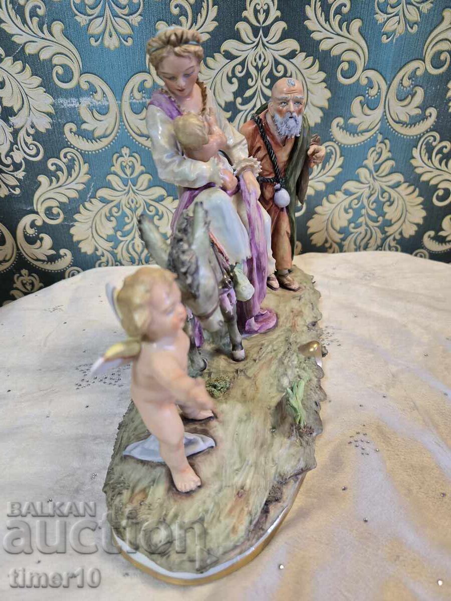 Σίτσεντορφ πορσελάνινο ειδώλιο "Η Φυγή στην Αίγυπτο" αντίκα με τιμή 800.00 BGN | € 409.03