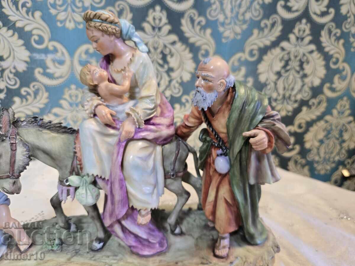 Παράδοση Σίτσεντορφ πορσελάνινο ειδώλιο "Η Φυγή στην Αίγυπτο" αντίκα