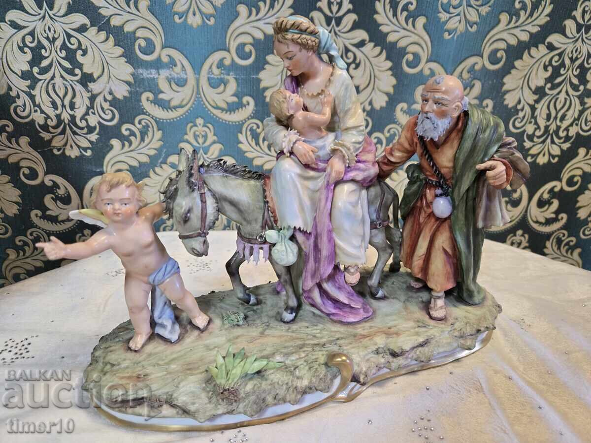 Σίτσεντορφ πορσελάνινο ειδώλιο "Η Φυγή στην Αίγυπτο" αντίκα