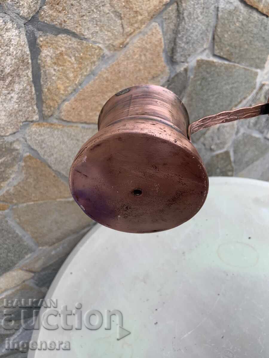 COPPER COFFEE POT OLD ORNAMENTATION - 350 ML - 5 COPPER COFFEE POT OLD ORNAMENTATION - 350 ML - 5