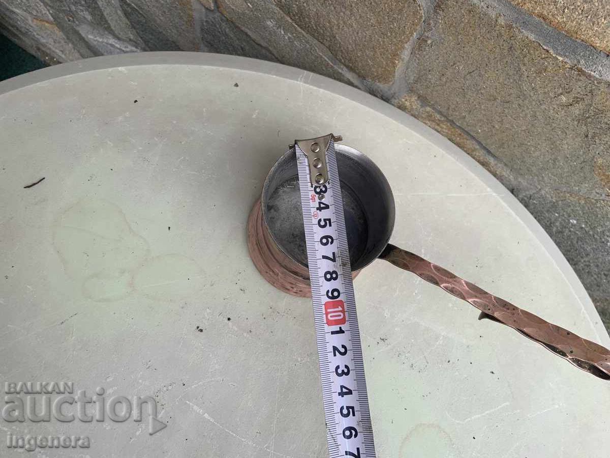 COPPER COFFEE POT OLD ORNAMENTATION - 350 ML - 6 COPPER COFFEE POT OLD ORNAMENTATION - 350 ML - 6