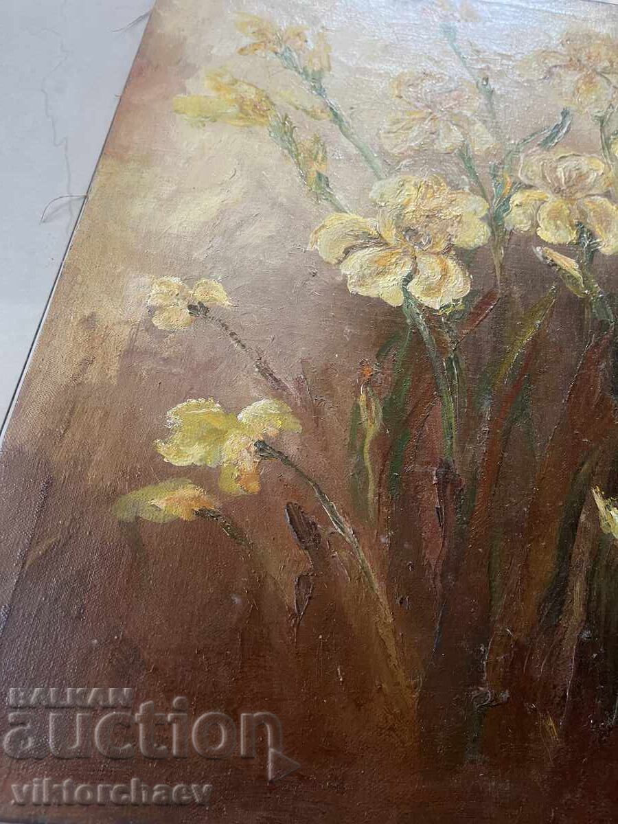 Αριστουργηματικός πίνακας - Λουλούδια με τιμή 260.00 BGN | € 132.94