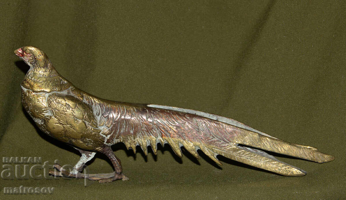 Авторска бронзова скулптура фазан - 5