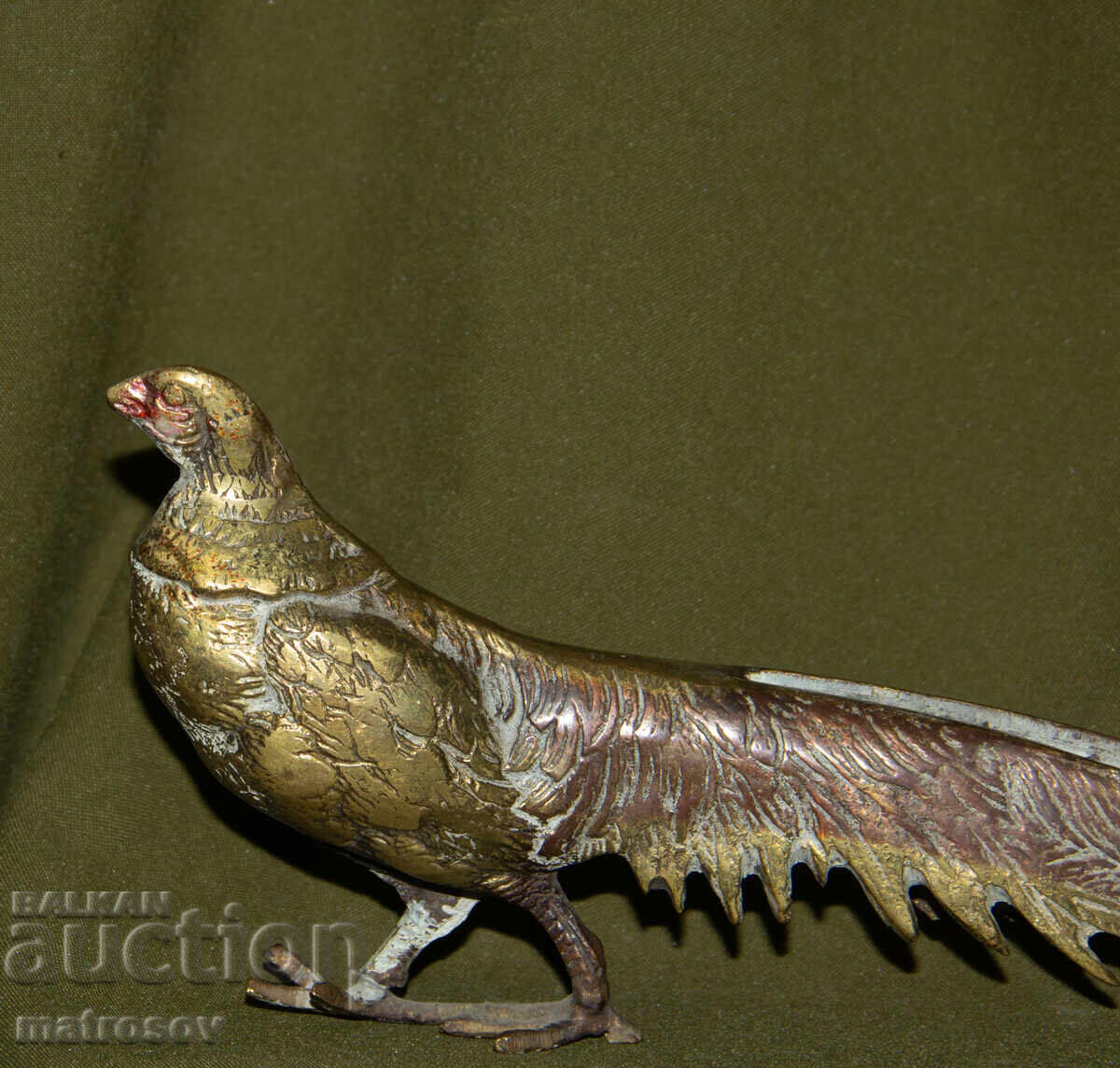 Авторска бронзова скулптура фазан - 7