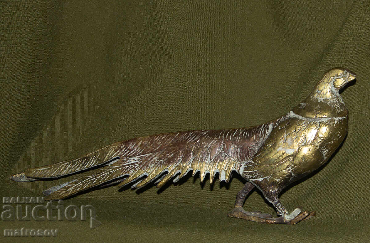 Авторска бронзова скулптура фазан