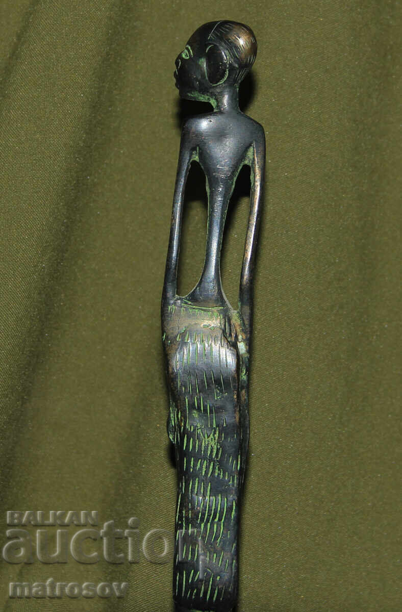 Bronze figure African motifs statue - 7