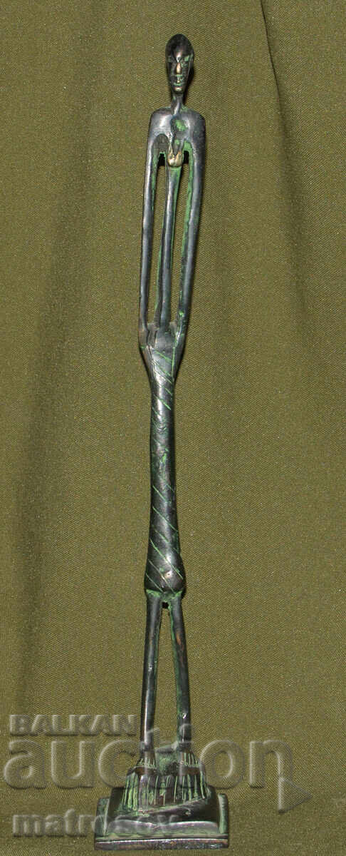 Bronze figure African motifs statue