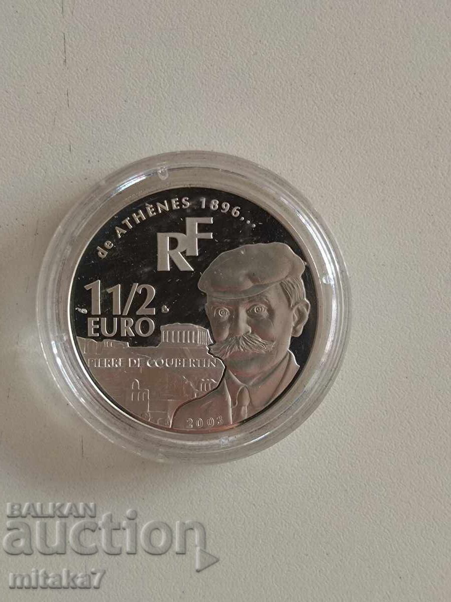 1 1/2 евро 2003 година, Франция с цена 72.00 лв. | € 36.81