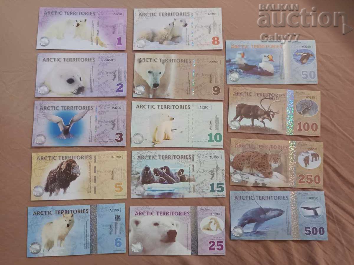 Lot 14 bancnote polimerice arctică Lot 14 bancnote polimerice arctică