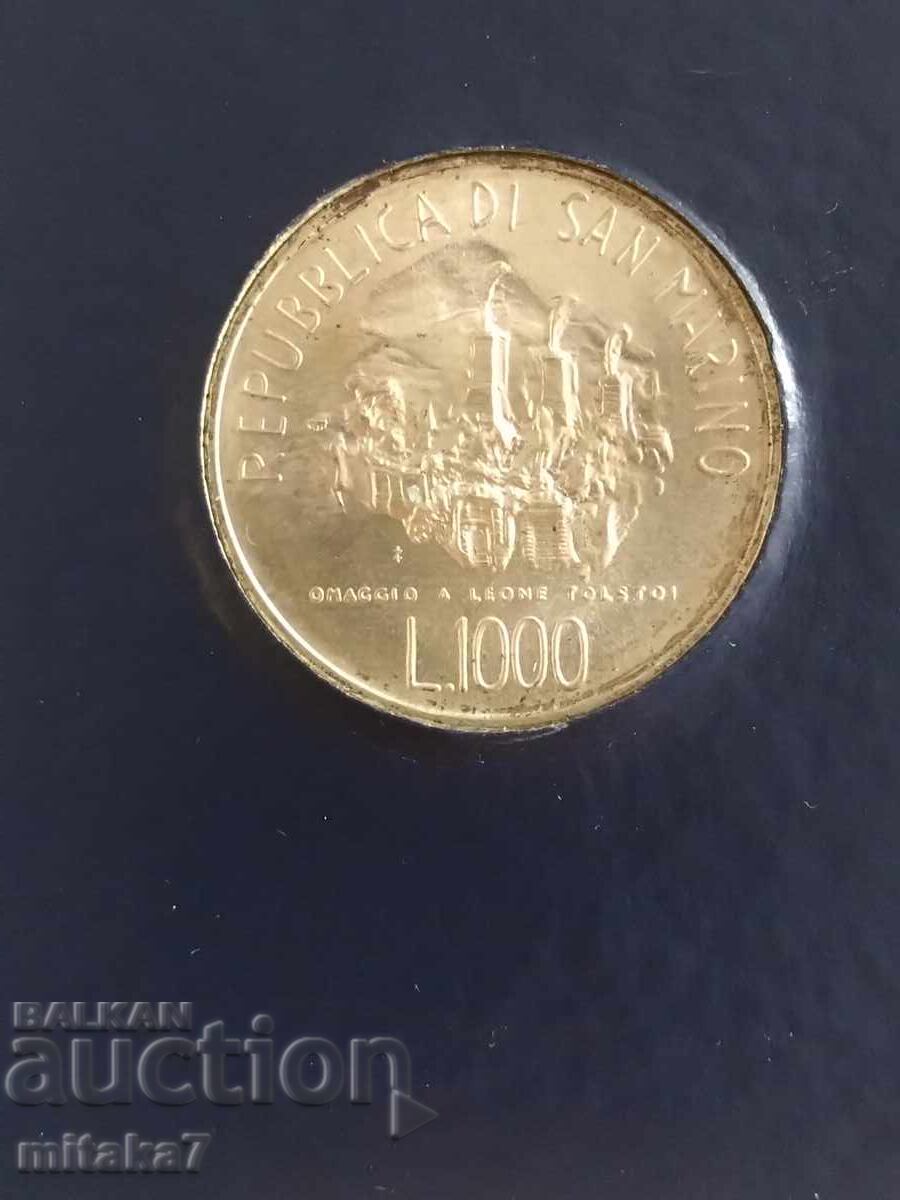 Auction 1000 Lire 1978, San Marino Auction 1000 Lire 1978, San Marino
