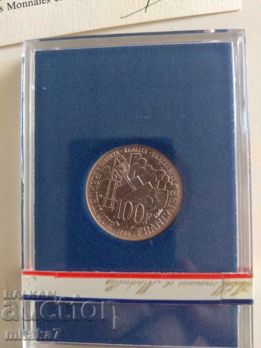 Аукцион 100 франка1985 година, Франция