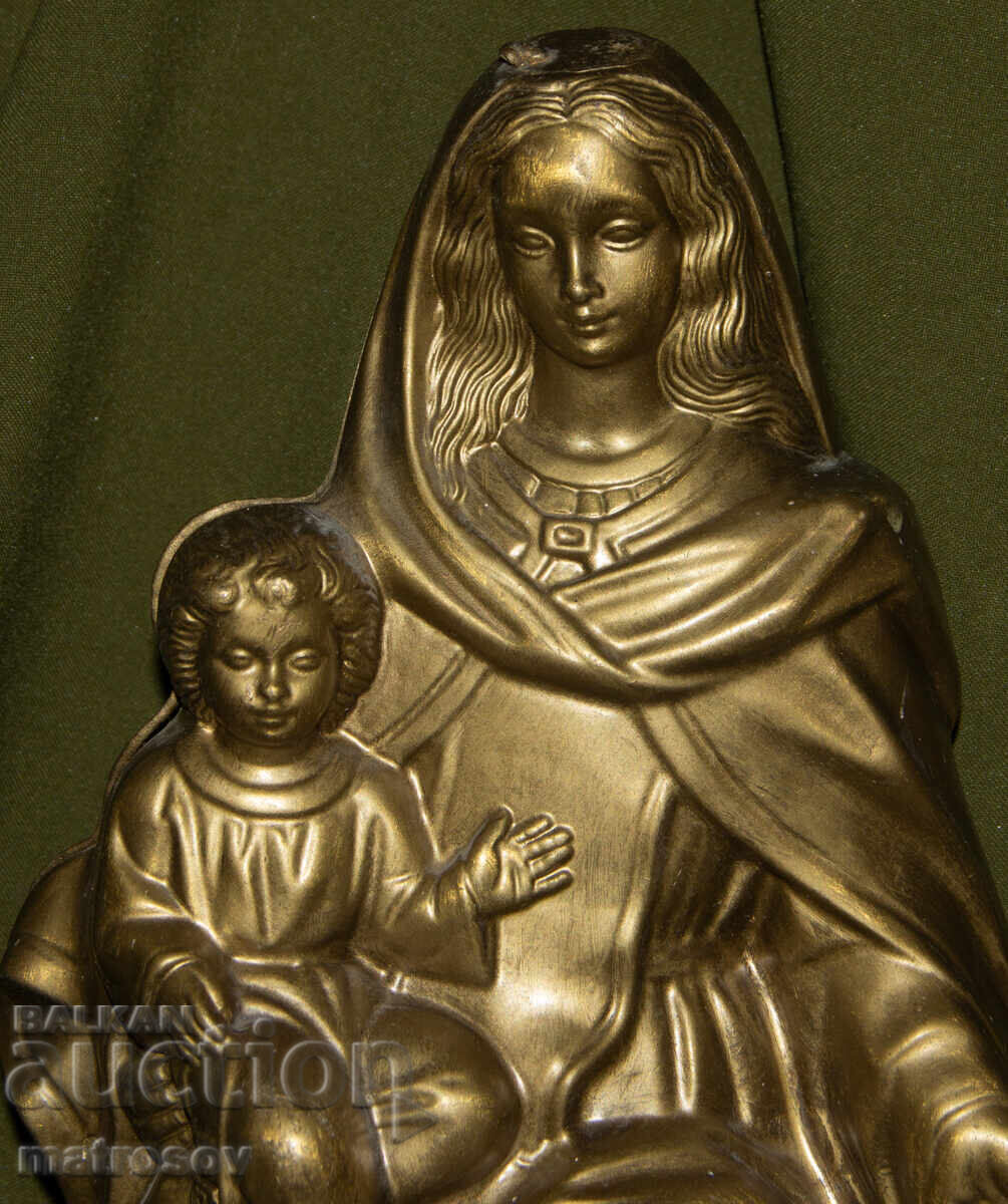 Доставка на Месингова фигура скулптура Девата с Младенеца