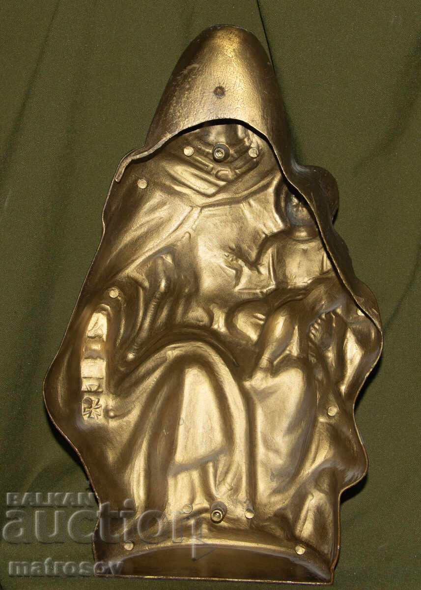 Месингова фигура скулптура Девата с Младенеца - 7