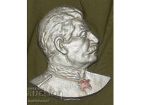 Metal heavy bas-relief Joseph Stalin