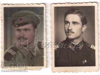 1952 2х МАЛКИ СТАРИ СНИМКИ СЕРЖАНТ В БНА Е451