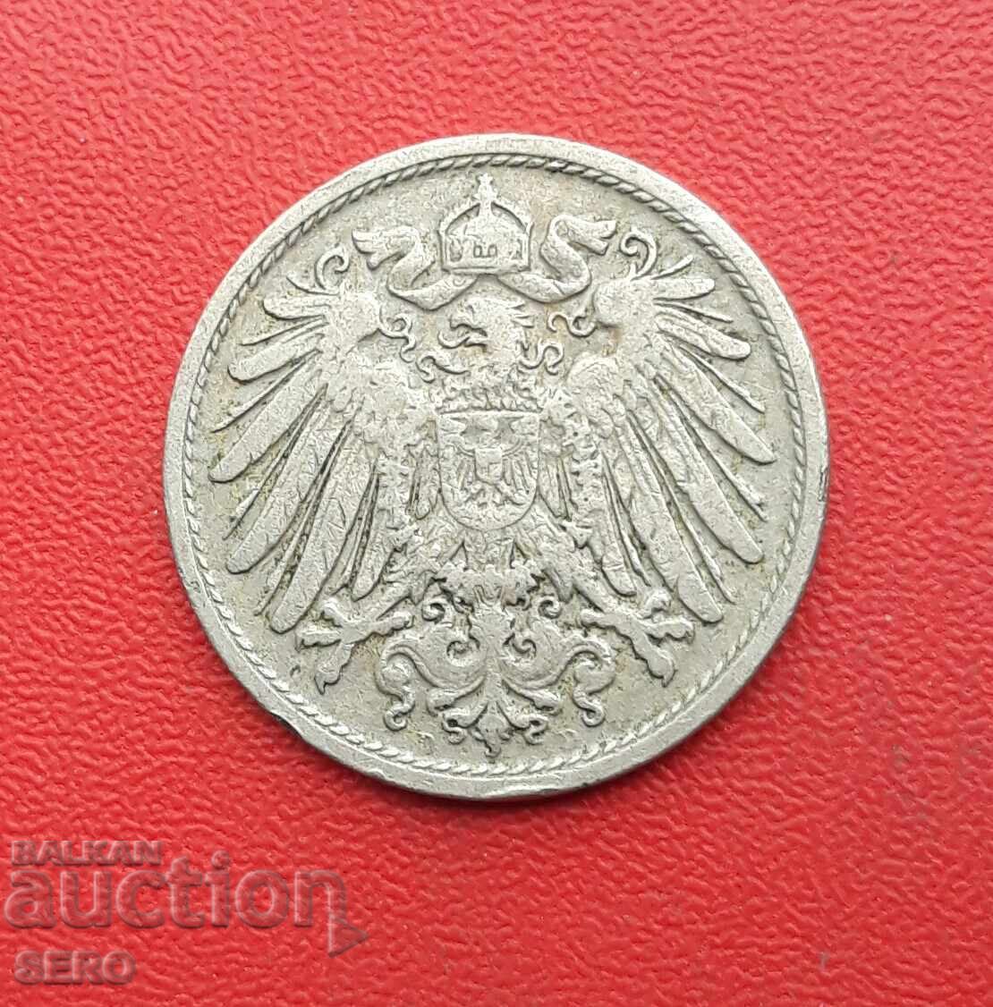 Germany-10 pfennig 1906 D-Munich with price 0.70 BGN | € 0.36