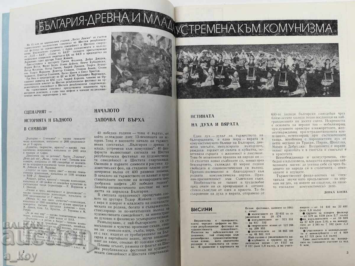 Аукцион 1984 ХУДОЖЕСТВЕНА САМОДЕЙНОСТ СОЦ СПИСАНИЕ ВЕСТНИК ЖИВКОВ
