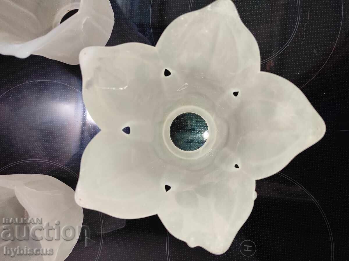 Δημοπρασία 3 γυάλινα αμπαζούρ αρτ ντεκό