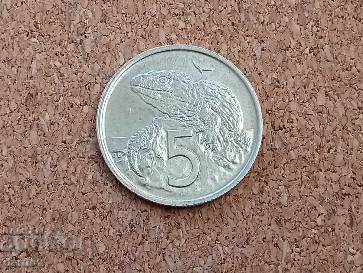 Noua Zeelandă 5 cenți 1975